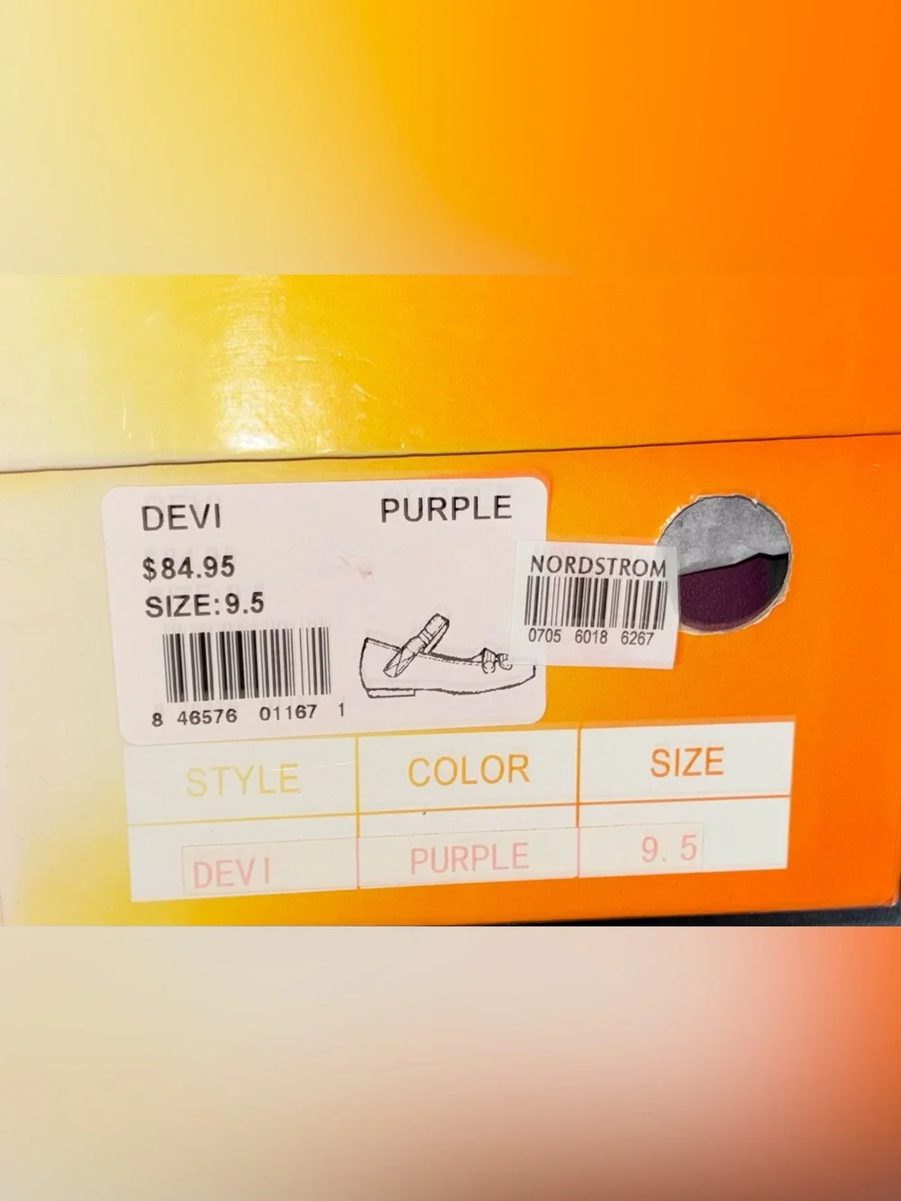 Miz Mooz Devi Purple Mary Jane Flats NIB